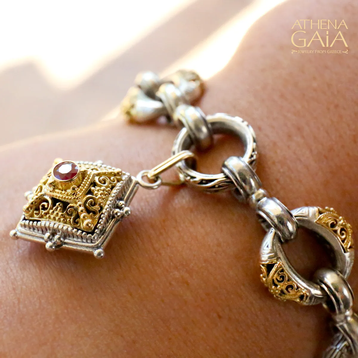 Zelda Triple Station Charm Bracelet