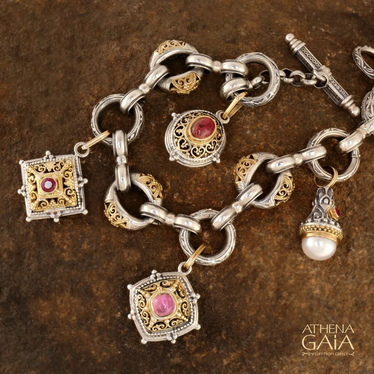 Zelda Triple Station Charm Bracelet